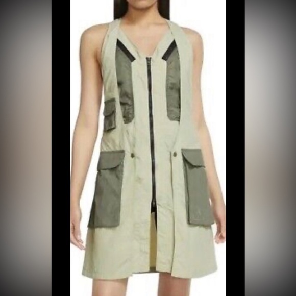 Air Jordan Dresses & Skirts - Air Jordan Green Vest Mini Dress XS